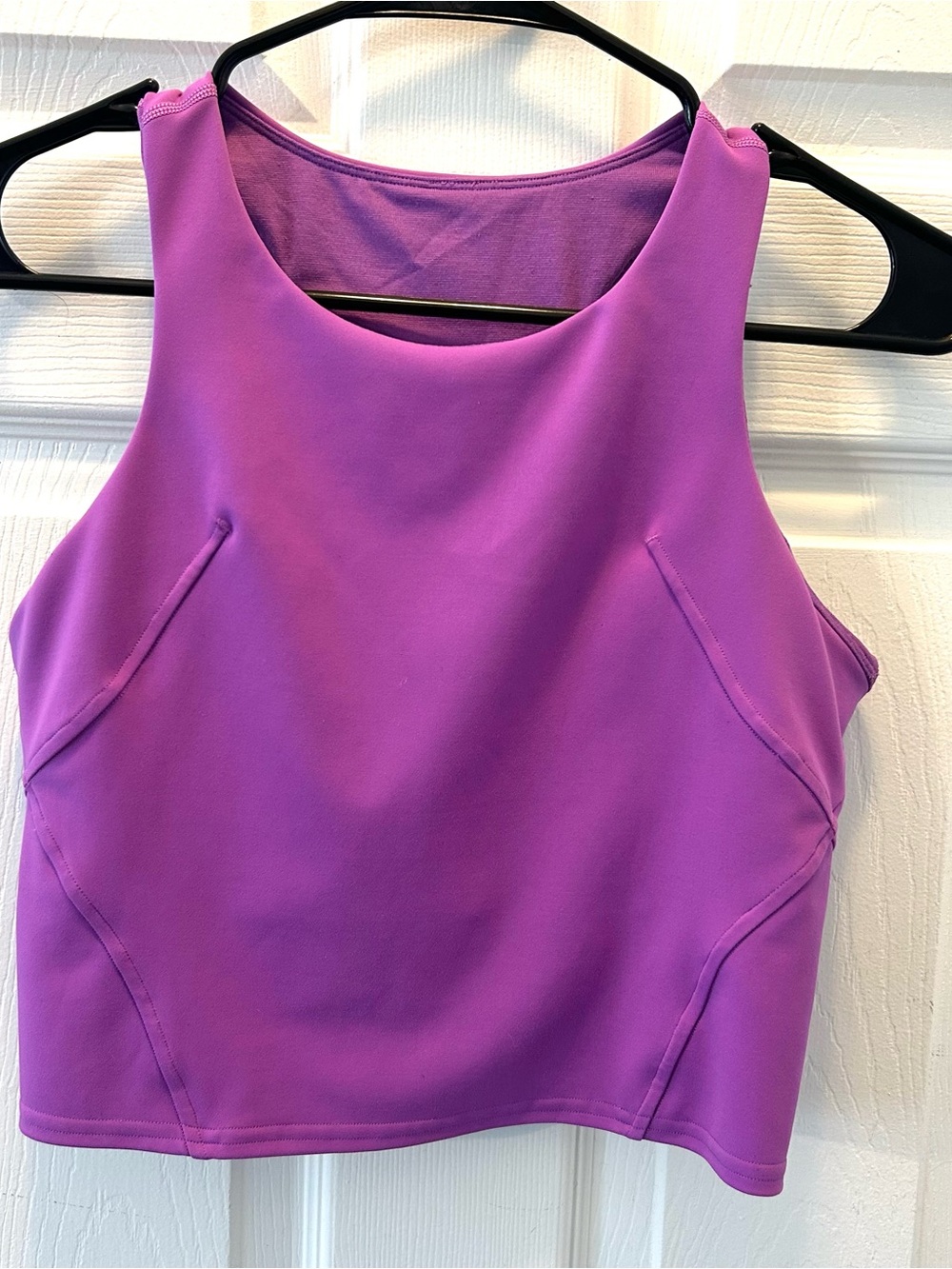 lululemon athletica Women’s Purple High Neck Racerback Crop Tank Top Size 2